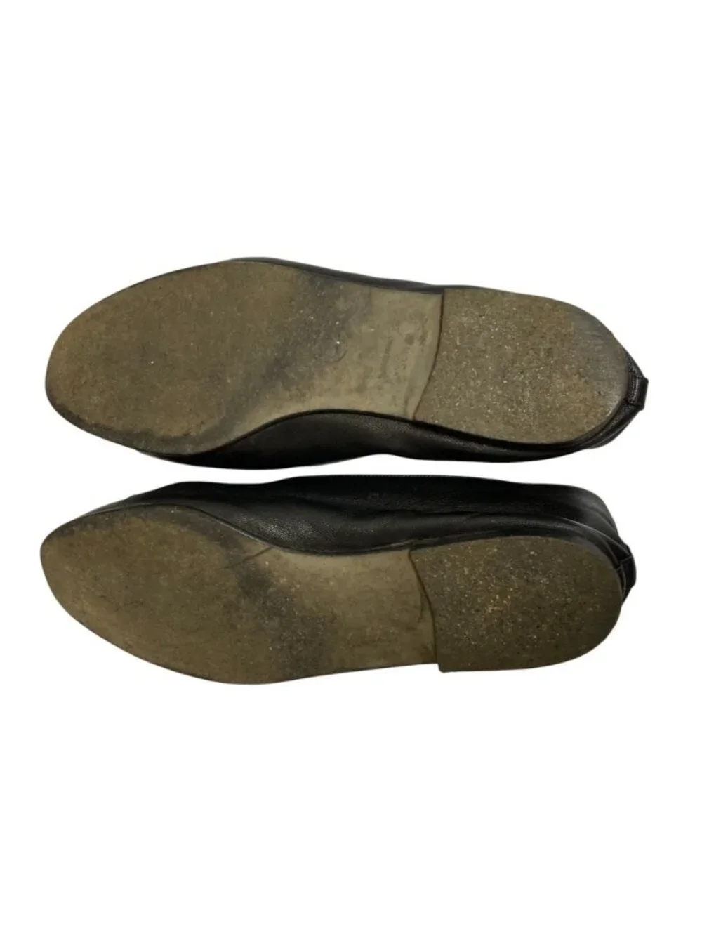 Chanel Turnlock CC Logo Plain Toe Shoes Flat Leather Pumps Black